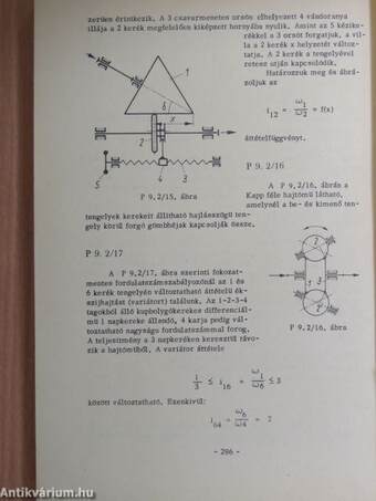 Példatár mechanizmusok elméletéből II.