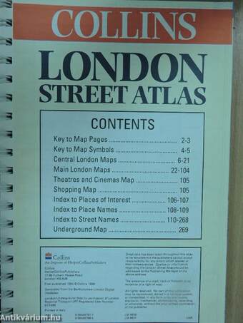 Collins London Street Atlas