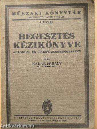 Hegesztés kézikönyve