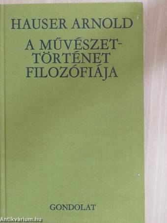 A művészettörténet filozófiája