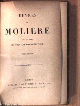 Ceuvres de Moliére I-II.