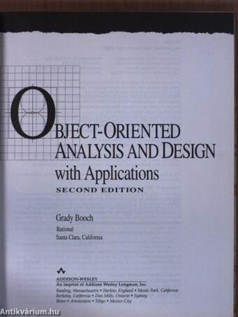 Object-Oriented Analysis and Design with Applications