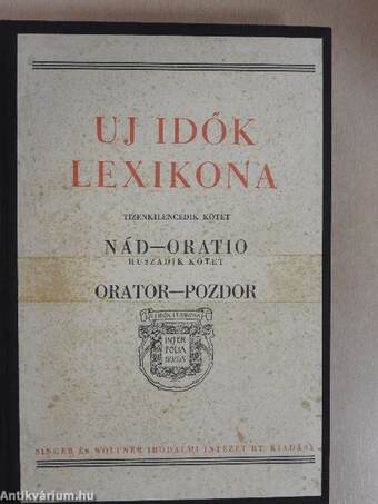 Uj idők lexikona 19-20. (töredék)