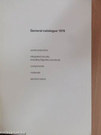 General Catalogue 1978