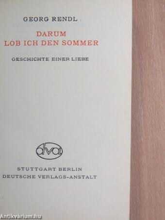 Darum Lob ich den Sommer