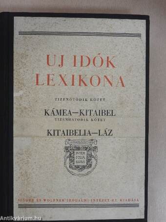 Uj idők lexikona 15-16. (töredék)