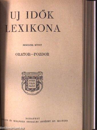 Uj idők lexikona 19-20. (töredék)