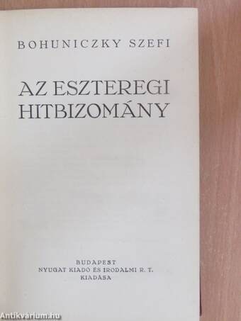 Az eszteregi hitbizomány