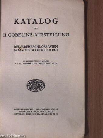 Katalog der II. Gobelins-Ausstellung