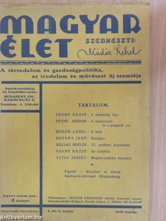 Magyar Élet 1931. julius