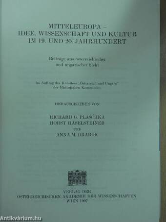 Mitteleuropa - Idee, Wissenschaft und Kultur im 19. und 20. Jahrhundert