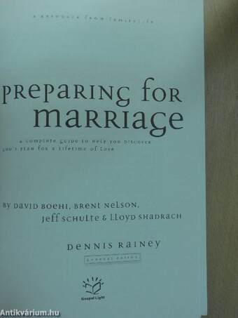 Preparing for Marriage