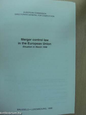 Merger control law in the European Union