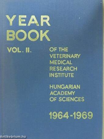 Yearbook of the Veterinary Medical Research Institute, Hungarian Academy of Sciences 1964-1969