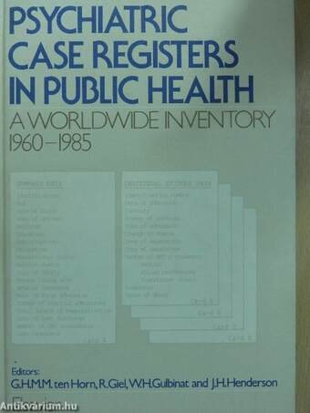 Psychiatric Case Registers in Public Health