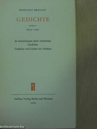 Gedichte V.