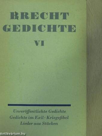 Gedichte VI.