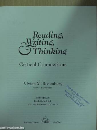 Reading, Writing, Thinking