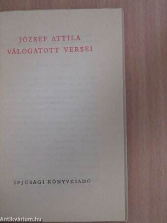 József Attila válogatott versei