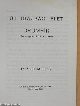 Út, igazság, élet