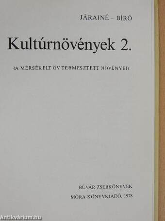 Kultúrnövények 2.