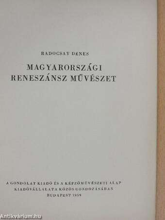 Magyarországi reneszánsz művészet