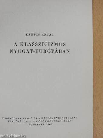 A klasszicizmus Nyugat-Európában