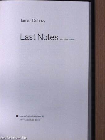 Last Notes and other stories