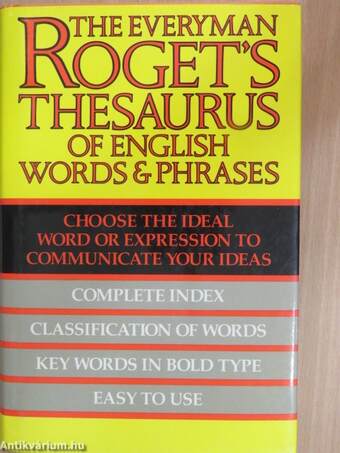 Roget's Thesaurus of English Words and Phrases