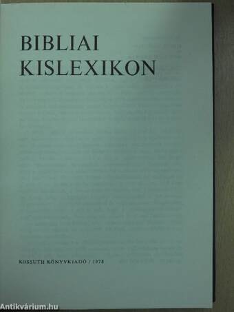 Bibliai kislexikon