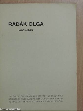 Radák Olga