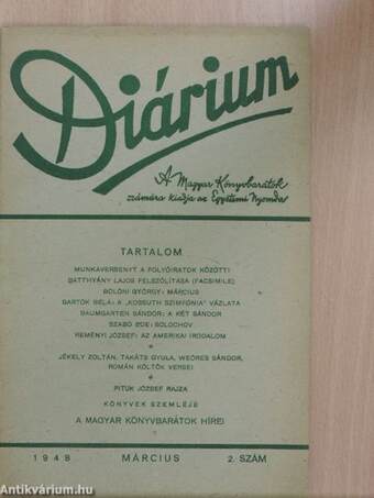 Diárium 1948. március