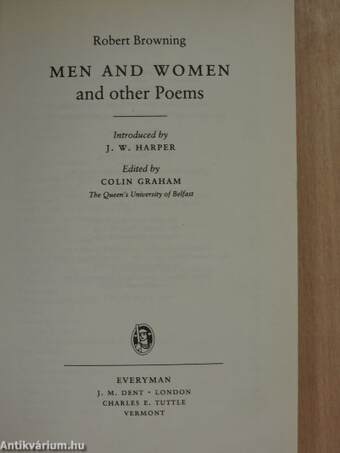 Men and Women and other Poems