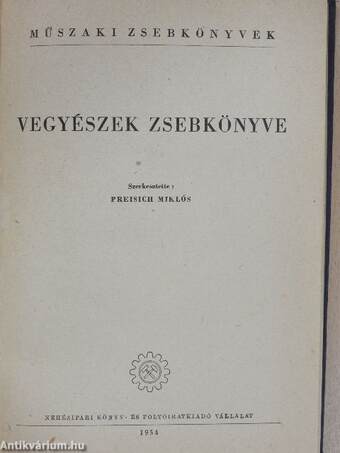 Vegyészek zsebkönyve