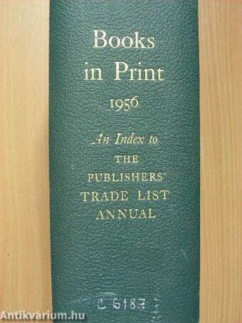 Books in Print 1956