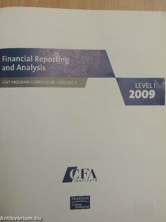 Financial Reporting and Analysis Level 1 2009