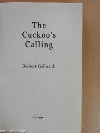 The Cuckoo's Calling