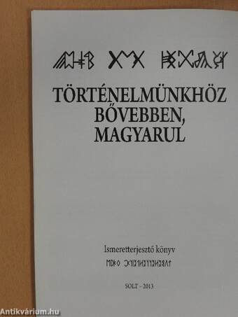 Történelmünkhöz bővebben, magyarul