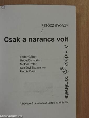 Csak a narancs volt