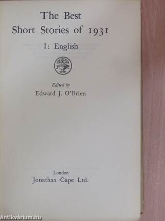 The Best Short Stories of 1931 I.