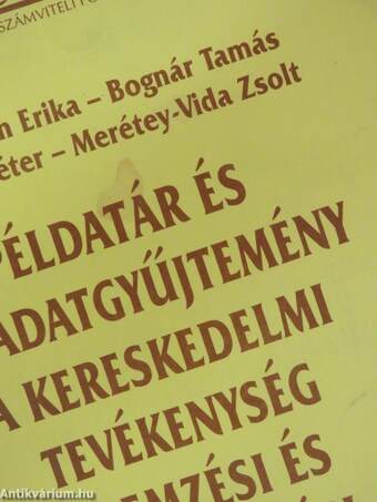 Példatár és feladatgyűjtemény a kereskedelmi tevékenység elemzési és ellenőrzési sajátosságaihoz