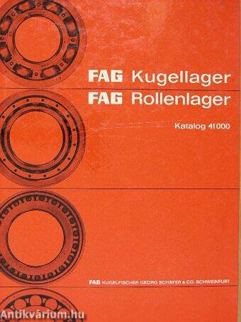 FAG Kugellager/FAG Rollenlager