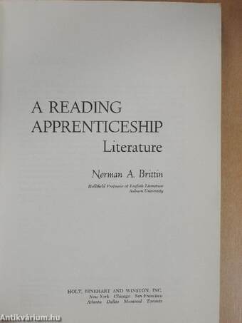 A Reading Apprenticeship