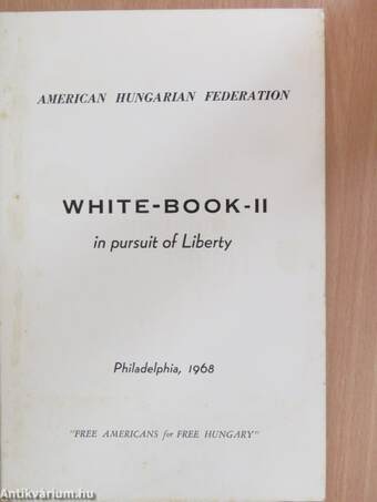 White Book II of the American Hungarian Federation on the Status of Hungarians