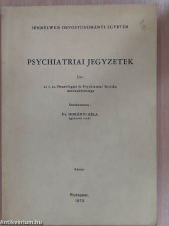 Psychiatriai jegyzetek