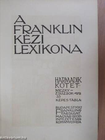 A Franklin kézi lexikona III. (töredék)