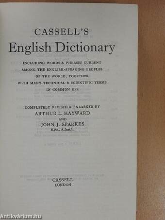 Cassell's English Dictionary