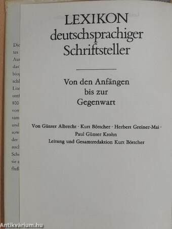 Lexikon deutschsprachiger Schriftsteller