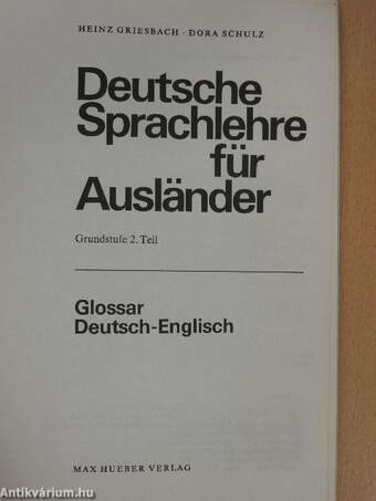 Glossar Deutsch-Englisch