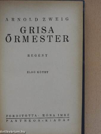 Grisa őrmester I-II.